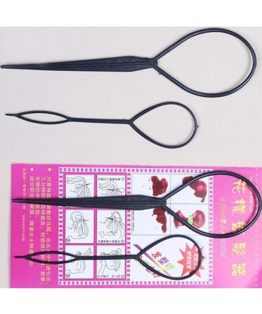 Behind Hair Braid for Ponytail Styling Maker Topsy Tail Tool 2 Pack