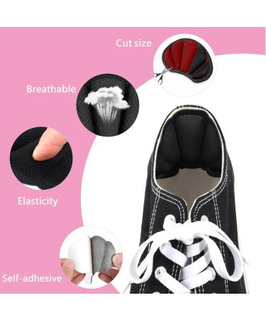 Sibba Heel Grips Liner Cushions - 4 Pairs for Loose Shoes | Anti-Slip Protectors for Blisters | Comfortable Heel Pads for Men & Women | Black & Nude - Buy Online on GoSupps.com