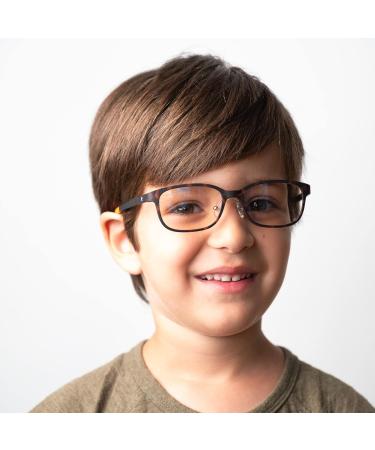 HORUS X Blue-Light Blocker Glasses for Kids | Glare-Free Gaming Glasses for Boys & Girls | Orange Rectangular Helsinki Design - Buy Online on GoSupps.com