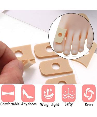 FootSiHome 120 Foam Pads - Chicken Eye Protectors Cornea Pads & Toe Pain Relief Pillows in Beige - Ideal for Comfort & Support - Buy Online on GoSupps.com