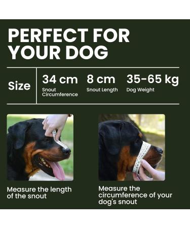 Bronzedog Rottweiler Dog Muzzle - Adjustable Durable Metal Wire Basket for Large Dogs | American Bulldog No Bark Muzzle (L) - Buy Online on GoSupps.com