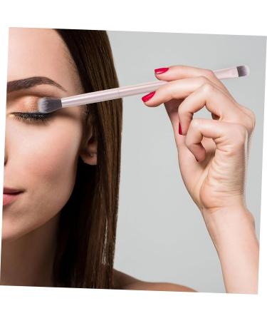 FOYTOKI 20pcs Double Brush Makeup Brush Powder Applicator Cosmetic Eye Brush Cosmetics Brush Golden - Buy Online on GoSupps.com