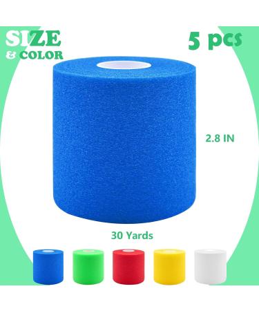 Foam Underwrap Sports Pre Wrap Athletic Tape - 8 Bright Color Rolls for Hair Elbow Ankles Wrists & Knees - International Shipping Available - Buy Online on GoSupps.com