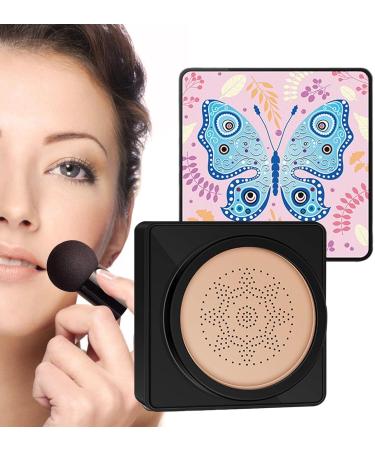 Richolyn CC Cream Foundation | Moisturizing Mushroomhead Air Cushion BB Cream - Long-Lasting Blemish Coverage for All Skin Types - 01 Natural Color - Buy Online on GoSupps.com