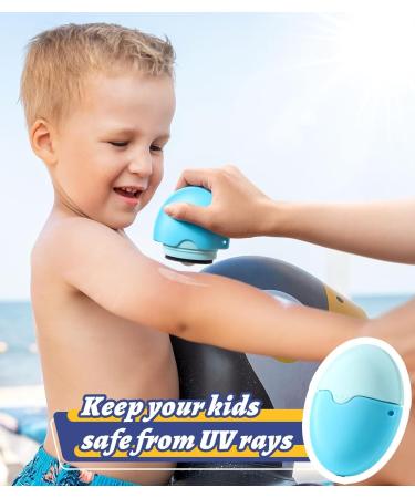 Sunscreen Applicator for Kids & Families - BPA Free Refillable Sunblock Buddy Brush Set - Sun Lotion Applicator Brush (Blue - Buy Online on GoSupps.com