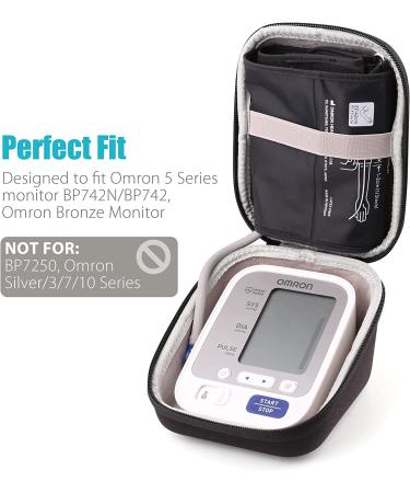 Hard Case Travel Bag for Omron BP742N 5 Series Blood Pressure Monitor - Fits Standard and Large Arm Cuff - Buy Online on GoSupps.com