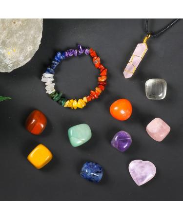 ABHISUBYA Women's Crystal Gift Set - Healing Crystals, Seven Chakra Stones, Meditation Accessories - Perfect Gift for Women - Buy Online on GoSupps.com