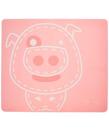 Baby Silicone Placemat | Roll-Up for On-The-Go | BPA/Phthalate-Free | 13.7X15.7 Inches | Pink - Buy Online on GoSupps.com