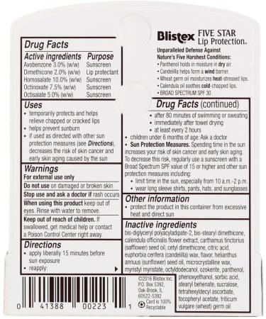 Blistex 5 Star Lip Protect .15oz 3 Pack - Hydrating Lip Balm Set - Buy Online on GoSupps.com