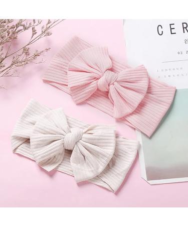 Buy 2-Piece Baby Girls' Front Belts & Hair Accessories | White & Pink Headbands & Turbans - Buy Online on GoSupps.com