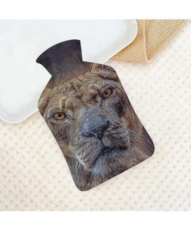 Leopard Hot Water Bottle with Plush Cover | Hand Warmer for Adults & Children | 26.5x15.3cm International Shipping - Buy Online on GoSupps.com