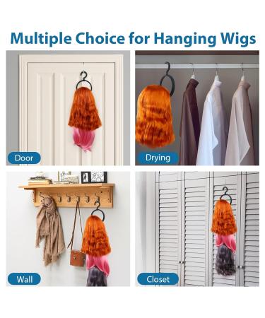 ORROENS Hanging Wig Stand - Premium 3 Pack for Display, Storage & Styling | Portable & Durable Wig Hanger to Keep Wigs in Shape - Buy Online on GoSupps.com