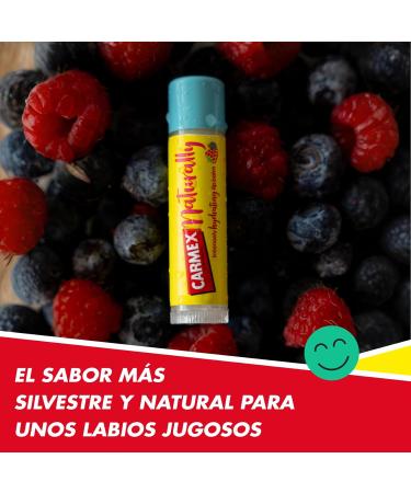 Carma Laboratories Carmex Naturally Red Fruit Lip Balm 425 g naturally hydrates smoothes and soothes NaturallyBerry - Buy Online on GoSupps.com