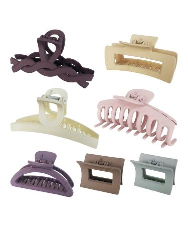 Elemensse Hair Claw Clips Variety Pack Different Sizes Hair Accessories for Women Assortment Claw Clips for Thin & Thick Hair Claw Clip Set Assorted Shapes & Colors