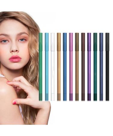 Eye Liner Pencils | Liquid Eye Pencil with 12 Colors Easy Removal Eye Makeup Supplies Long Lasting for Music Festival Performance Daily