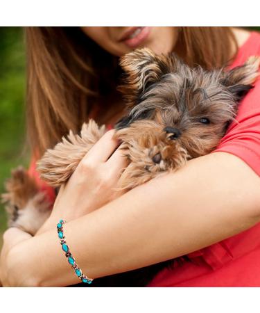 YINOX Ladies Magnetic Bracelet for Women - Turquoise Blue Semi-Precious Gemstone Copper Jewelry - Buy Online on GoSupps.com