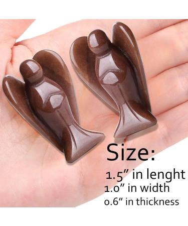 Xiannvxi 38mm Strawberry Quartz Guardian Angel Figure | Healing Crystal Statue | Reiki Gifts & Polished Stones - Buy Online on GoSupps.com