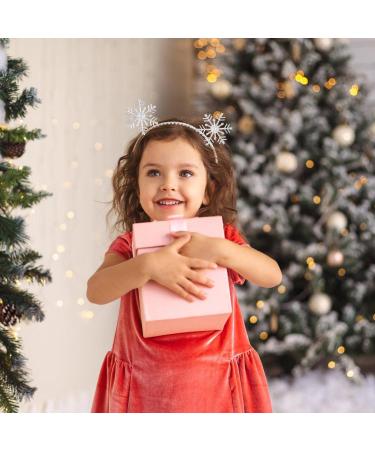 RmKbe Snowflake Headbands Metal Christmas Headband Glitter Snowflake Head Bopper Snowflake Hair Accessories for Christmas Holiday Party - Buy Online on GoSupps.com