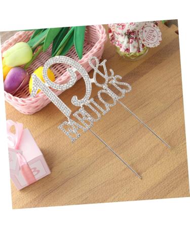 ibasenice 3pcs 19 Crystal Headpiece Pearl Headpiece Crystals Decor Birthday Cake Pick Food Decor Topper Appetizer Picks Rhinestone Cake Picks Food Decoration Supplies Cake Topper Cocktail - Buy Online on GoSupps.com