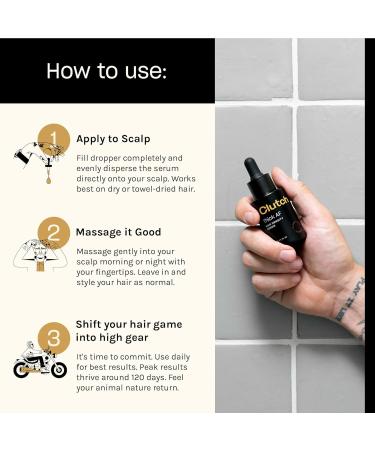 Thick Hair Density Serum - Advanced Hair Thickening Formula for Fuller & Thicker Hair | Safe & Effective Hair Loss Solution - 1 fl oz - Buy Online on GoSupps.com