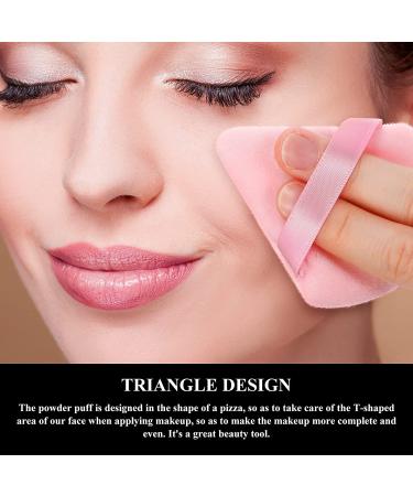 12 Pack Triangle Makeup Puff - Soft Powder Puffs for Loose & Mineral Foundation - Pink Cosmetic Tools - Buy Online on GoSupps.com
