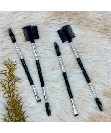 4-Piece Eyebrow Tool Set - Eyelash Separator Brow Comb & Spoolie Angled Eyebrow Brush - Essential Eye Makeup Tools for Perfect Brow Grooming | International Shipping Available - Buy Online on GoSupps.com