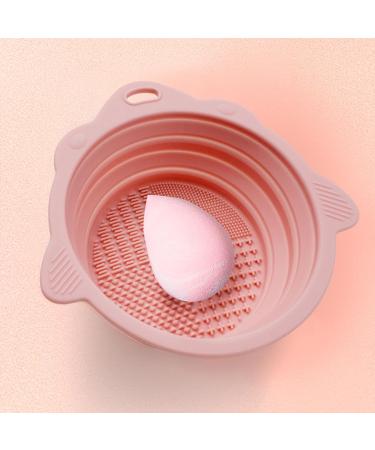 BYUTFA Foldable Silicone Makeup Brush Cleaner Bowl Portable Cleaning Tool for Brushes Powder Puff Sponges Washing Bowl Grey - Buy Online on GoSupps.com