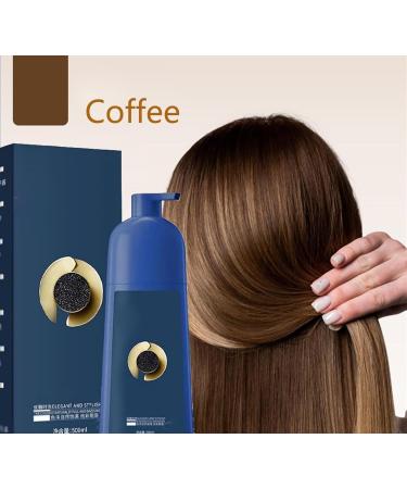 Plant-Based Hair Coloring Cream Caviar Hair Color Cream Protein Color Protecting Hair Dyeing Cream for Women and men (Black Brown) - Buy Online on GoSupps.com