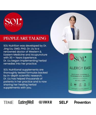Allergy Ease Supplement - 15X Powerful Relief & Immune Support | Andrographis & Astragalus | 60 Easy-to-Swallow Capsules - Buy Online on GoSupps.com
