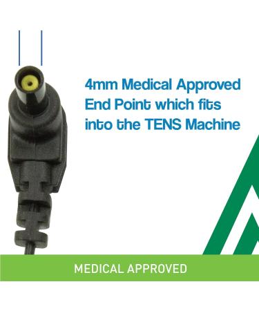 Med-Fit TENS Leads Pack of Two Flexible TENS Cables with 2mm pin connectors - Buy Online on GoSupps.com