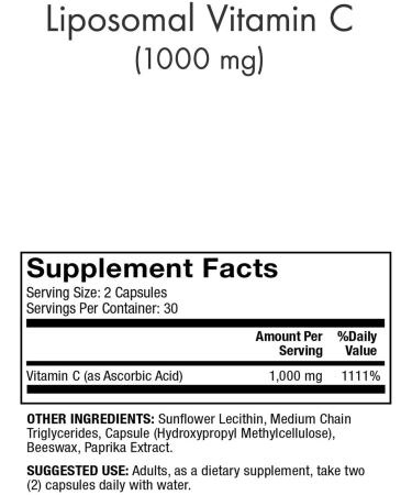 Dr. Mercola Liposomal Vitamin C 1000 mg - 60 Capsules for Enhanced Immunity & Absorption - Buy Online on GoSupps.com