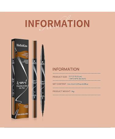 Natural Brow Eyebrow Pen Trailott Eyebrow Pen Bulletboard Waterproof Eyebrow Pen (Light Brown) Waterproof With 4-Fork-Tip & Precise Brush-Tip Bulletboard Waterproof Eyebrow Pen Bulletinboard Brow Pen 4pc - Buy Online on GoSupps.com