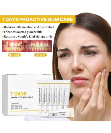 7 Days Proactive Gum Treatment Gum Instant Treatment Gel Teeth Stain Remover for Sensitive Teeth Stain Removal Care Deeply Cleaning Gums (3PCS) - Buy Online on GoSupps.com
