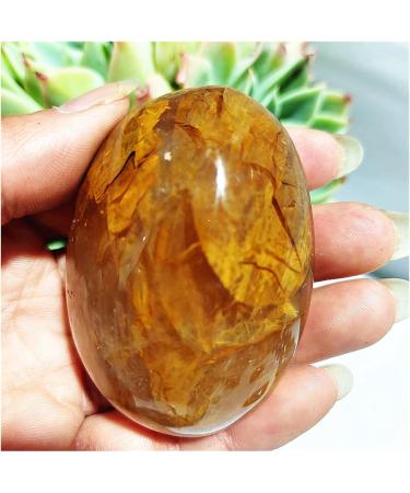 Natural Crystal Rough High Puality Natural Stone Yellow Hematoid Quartz Crystal Palm Home Decoration Meditate and Crystals (Color : 80-90g Size : 1pc) 1pc 80-90g - Buy Online on GoSupps.com