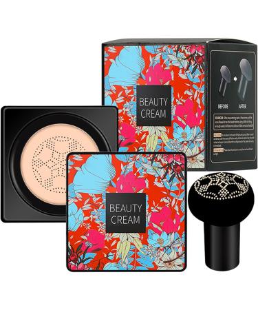 Mushroom Head Air Cushion CC Cream BB Cream Moisturizing Concealer Full Coverage Oil Control Long-Lasting Waterproof BB Cream Liquid Foundation Lightweight Flawless Brightening Makeup (Ivory) 20 g (Pack of 1) Ivory - Buy Online on GoSupps.com