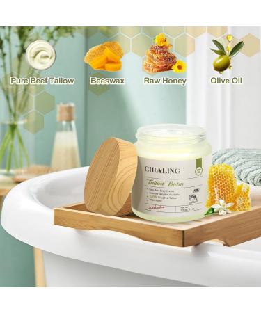 Handmade Beef Tallow For Skin Tallow Face Moisturizer 100% Grass Fed Beef Tallow And Honey Balm - Made in USA - Whipped Beef Tallow Body Lotion Skin Care for Eczema Dry Itchy Sensitive Skin - 3.5 Oz - Buy Online on GoSupps.com