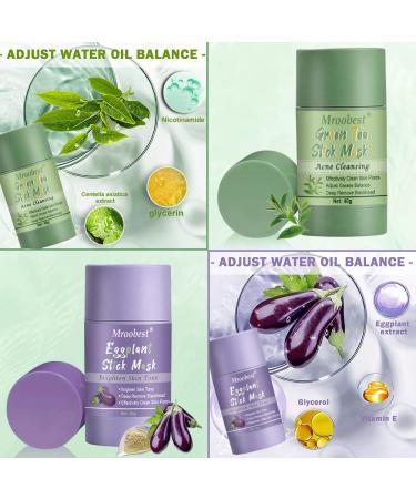Green Tea Mask Stick - Purifying Clay Mask for Oily Skin | Moisturizing & Oil Control - Buy Online on GoSupps.com