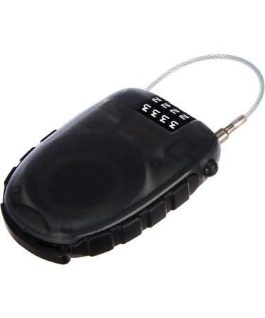 M-Wave 230051 Locknroll Cable Lock - 90cm Steel Bicycle Lock with 4-Digit Personal Security Code - Universal Padlock for Enhanced Security - Black - Buy Online on GoSupps.com