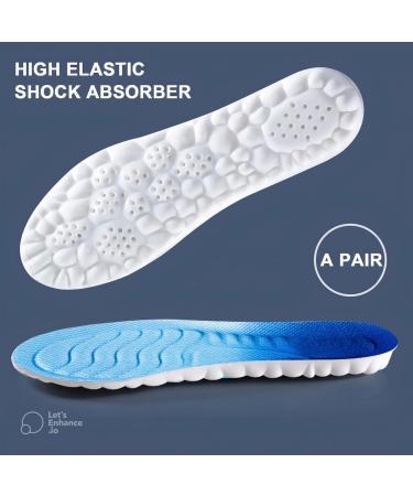 Memory Foam Insoles for Men & Women-Plantar Fasciitis Shoe Inserts-Cloud Technology 4D Orthotic Insoles Arch Support-Relieve Flat Feet Heel Pain Shock Absorption. (Large(EU-43-44)) - Buy Online on GoSupps.com