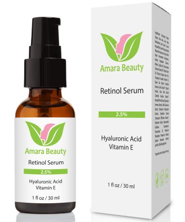 Retinol Serum 2.5% with Hyaluronic Acid & Vitamin E  1 fl. oz.