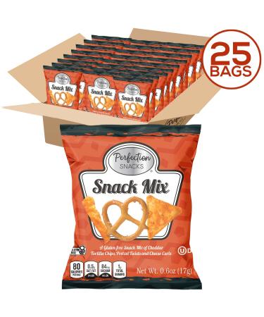 Perfection Snacks Original Cheddar Snack Mix 0.6oz - 25 Count Bulk Pack - Buy Online on GoSupps.com