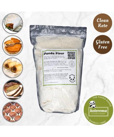 Panda Flour - Gluten Free Low Carb Bamboo Fibre Flour Alternative for Keto Baking - Buy Online on GoSupps.com