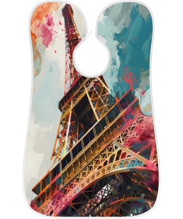 Beard Bib Apron for Men | Hair Catcher Shaving Tool | Perfect Father's Day & Christmas Gift | Paris Tower Design - Buy Online on GoSupps.com