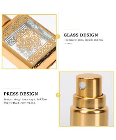 FRCOLOR 4PCS Refillable Travel Perfume Bottles - Mini 0.5oz Golden Perfume Spray for International Shipping - Buy Online on GoSupps.com