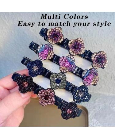 Braided Hair Clips Sparkling Crystal Stone Braided Hair Clips Braided Hair Clips for Women Crystal Stone Braided Hair Clips Make You More Dazzling (K) - Buy Online on GoSupps.com