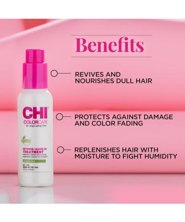 CHI ColorCare Intense Leave-In Treatment | Nourish Dull Hair Sulfate & Paraben Free Cruelty-Free 4 Oz - International Shipping Available - Buy Online on GoSupps.com