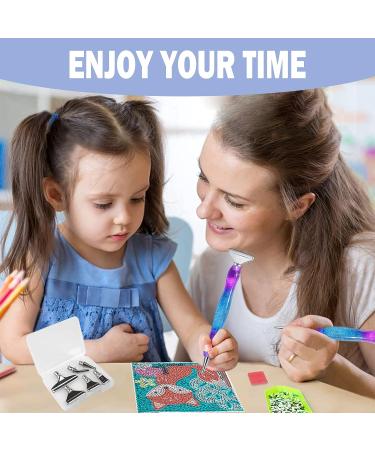 NICENICY 24PCS Diamond Painting Pen Kit - Stainless Steel & Plastic Tips - 6 Glue Clays - 2 Finger Sleeves - Diamond Art Accessories Tools - Silver - Buy Online on GoSupps.com