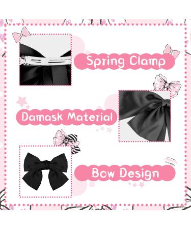 Buy Bow Hair Clip - Stylish Women's French Large Hair Bows for Girls (Black) | Best Quality & Fast International Shipping - Buy Online on GoSupps.com