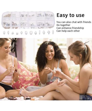 Minkissy 1 Box Nail Drill Nail Art Sequins Nail Tip Decal Nail Glitter Sequins Nail Art Diamond Manicure Jewelry Decoration Rhinestones Manicure Charm Crystal 3d Metal Sticker White - Buy Online on GoSupps.com