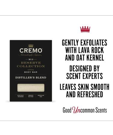 Cremo Exfoliating Body Bars Distiller's Blend - Lava Rock & Oat Kernel Polish, Shea Butter Smooth Skin (Pack of 3) - Buy Online on GoSupps.com